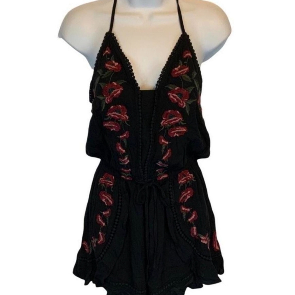 American Eagle floral romper